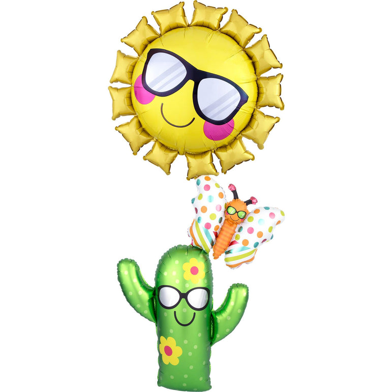 Fun in the Sun Stacker Multi Balloon 28x63in Balloons & Streamers - Party Centre