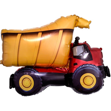 Dump Truck Foil Balloon 81x63cm