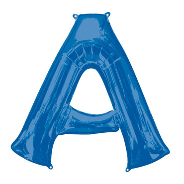 Letter A Blue SuperShape Foil Balloon 93x86cm Balloons & Streamers - Party Centre