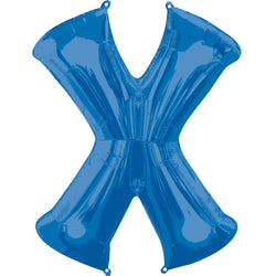 Blue Letter SuperShape Foil Balloons