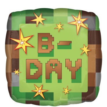 TNT Party Happy Birthday Square Foil Balloon 18in Balloons & Streamers - Party Centre