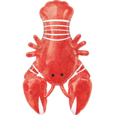 Seafood Fest Lobster SuperShape Balloon 60x99cm Balloons & Streamers - Party Centre