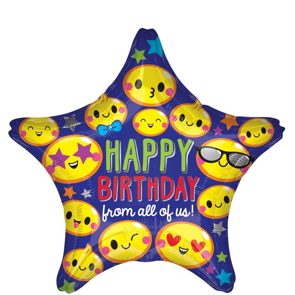 Happy Birthday From all of us Foil Balloon 45cm Balloons & Streamers - Party Centre