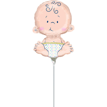 Sitting Baby Mini Shape Foil Balloon Balloons & Streamers - Party Centre