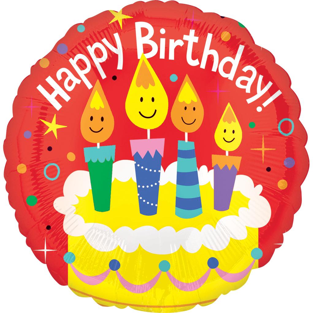 Happy Birthday Candles Jumbo Foil Balloon 71cm Balloons & Streamers - Party Centre