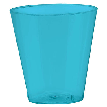 Carribean Blue Shot Glasses 2oz, 100pcs Candy Buffet - Party Centre