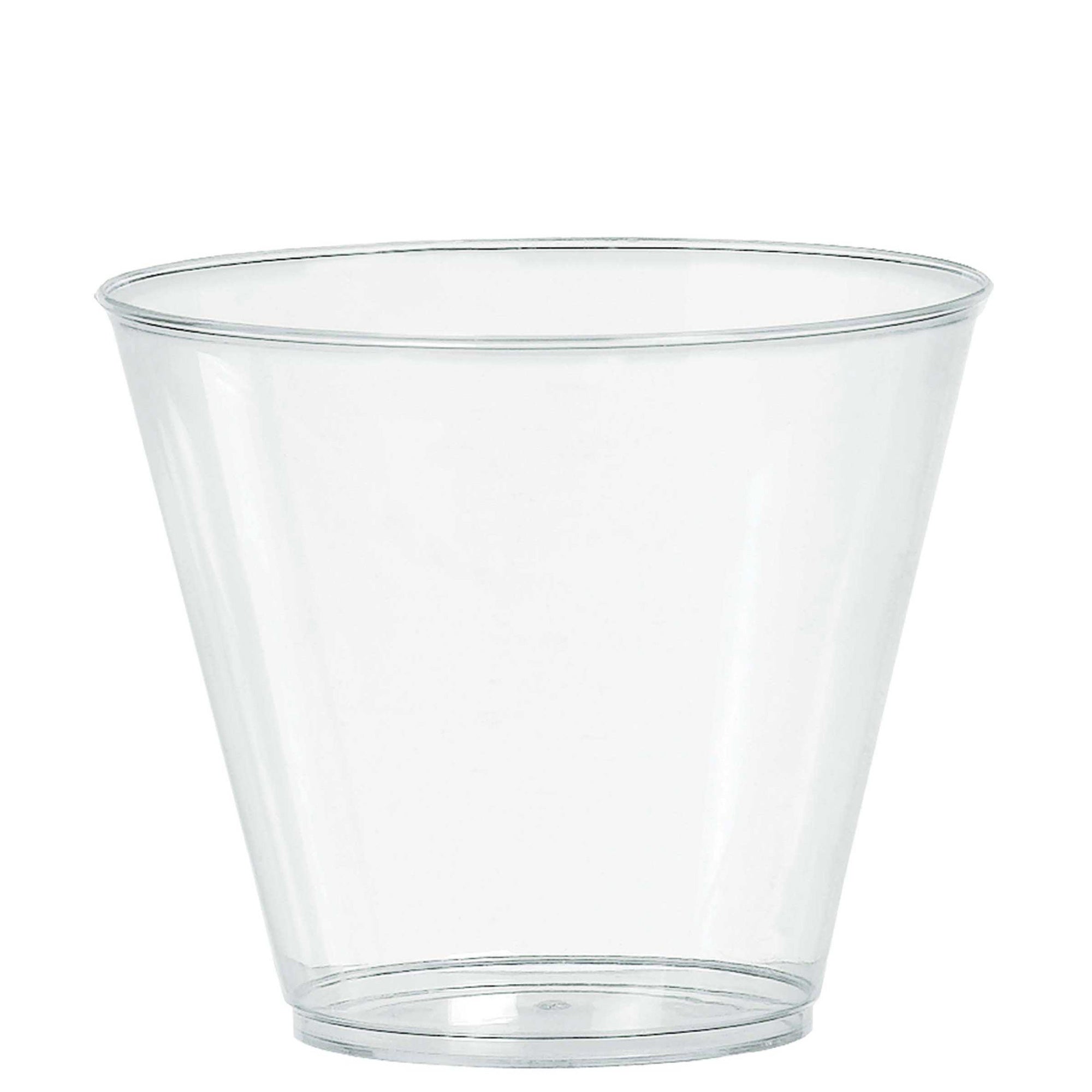 Clear Plastic Tumblers 9oz, 20pcs