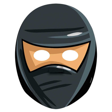 Ninja Paper Masks 8pcs Costumes & Apparel - Party Centre