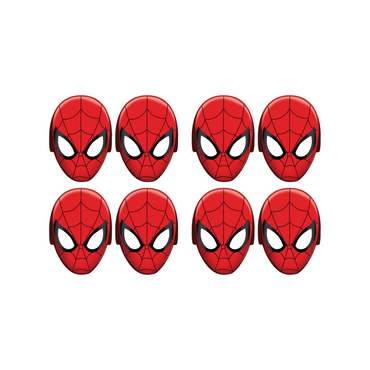 Spider-Man Webbed Paper Masks 8pcs