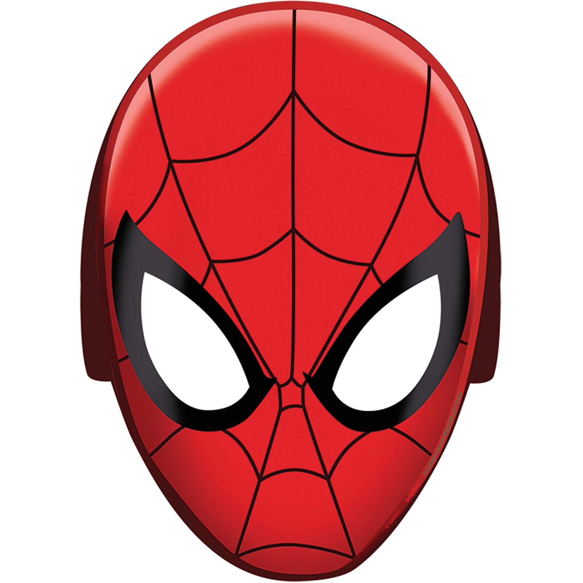 Spider-Man Webbed Paper Masks 8pcs Party Accessories - Party Centre