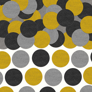 Black Silver Gold Confetti Tissue Paper 8oz Decorations - Party Centre