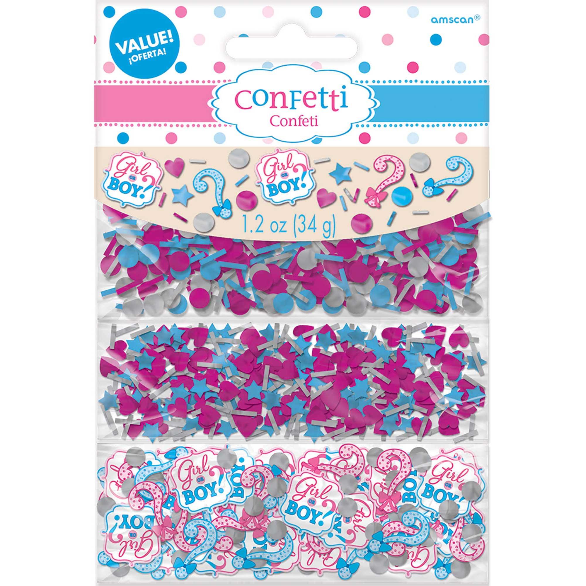 Baby Shower - Girl Or Boy? Paper And Foil Confetti 1.2oz