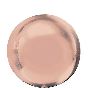 Rose Gold Orbz Foil Balloon 38x40cm Balloons & Streamers - Party Centre