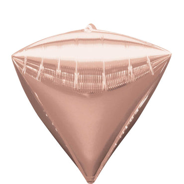 Rose Gold UltraShape Diamondz 15x17in Balloons & Streamers - Party Centre