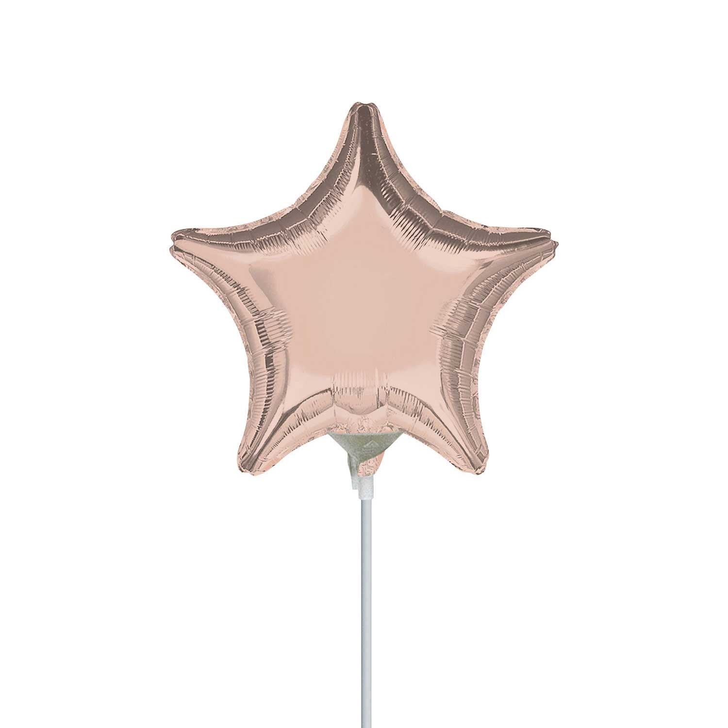 Rose Gold Star Decorator Mini Shape Foil Balloon Balloons & Streamers - Party Centre