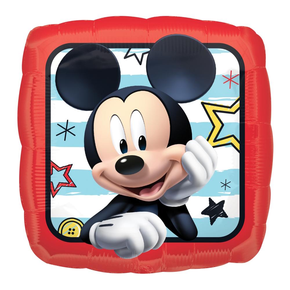 Mickey Roadster Square Foil Balloon 45cm Balloons & Streamers - Party Centre