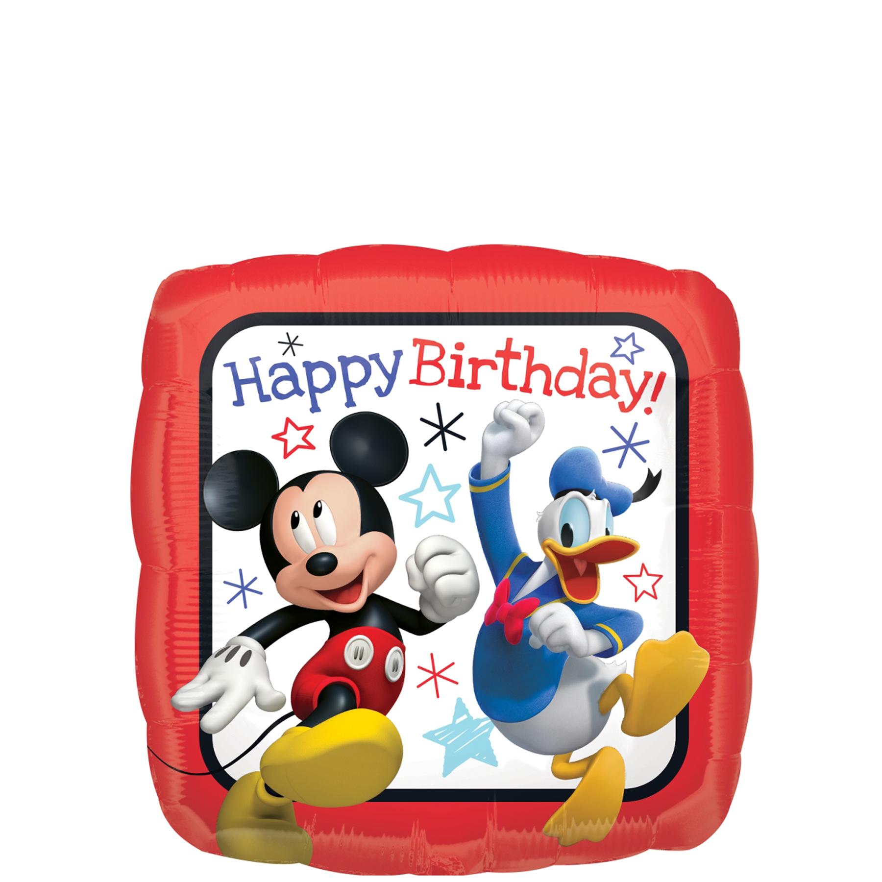 Mickey Roadster Racers Birthday Square Balloon 45cm Balloons & Streamers - Party Centre