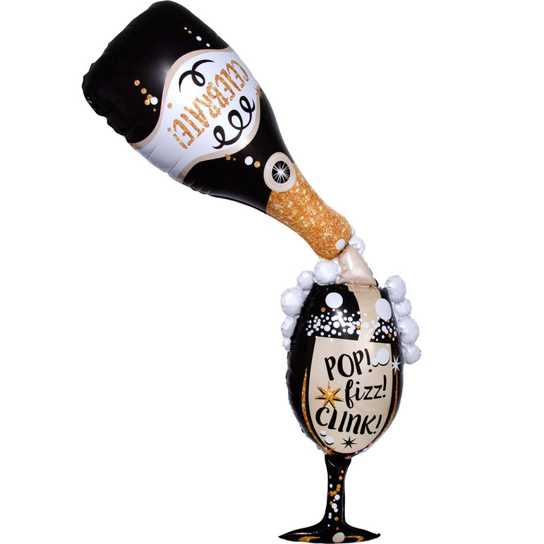 Time for Bubbly Giant Multi-Balloon 86x177cm Balloons & Streamers - Party Centre