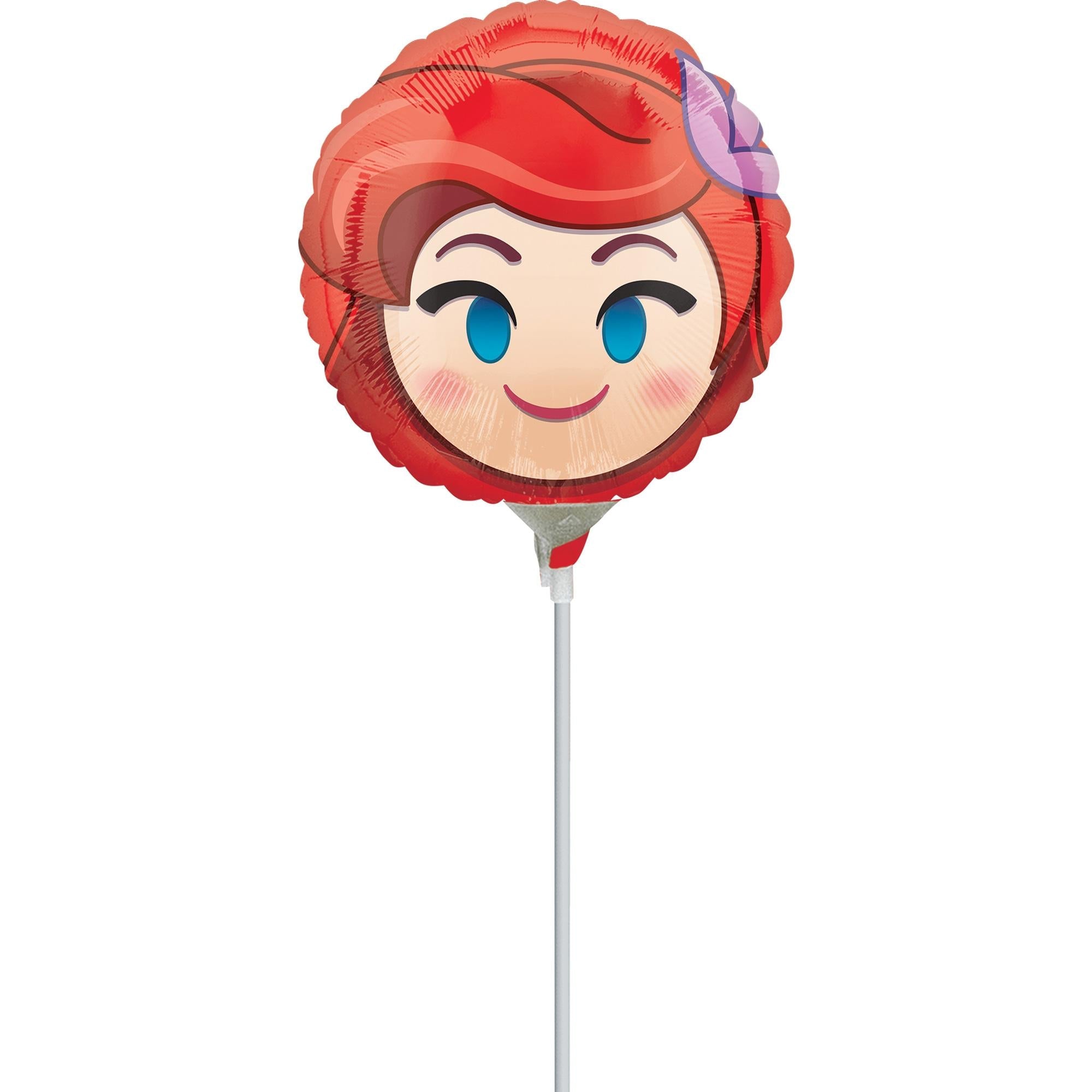 Ariel Emoji Foil Balloon 22cm Balloons & Streamers - Party Centre