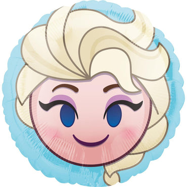 Frozen Elsa Emoji Foil Balloon 45cm Balloons & Streamers - Party Centre