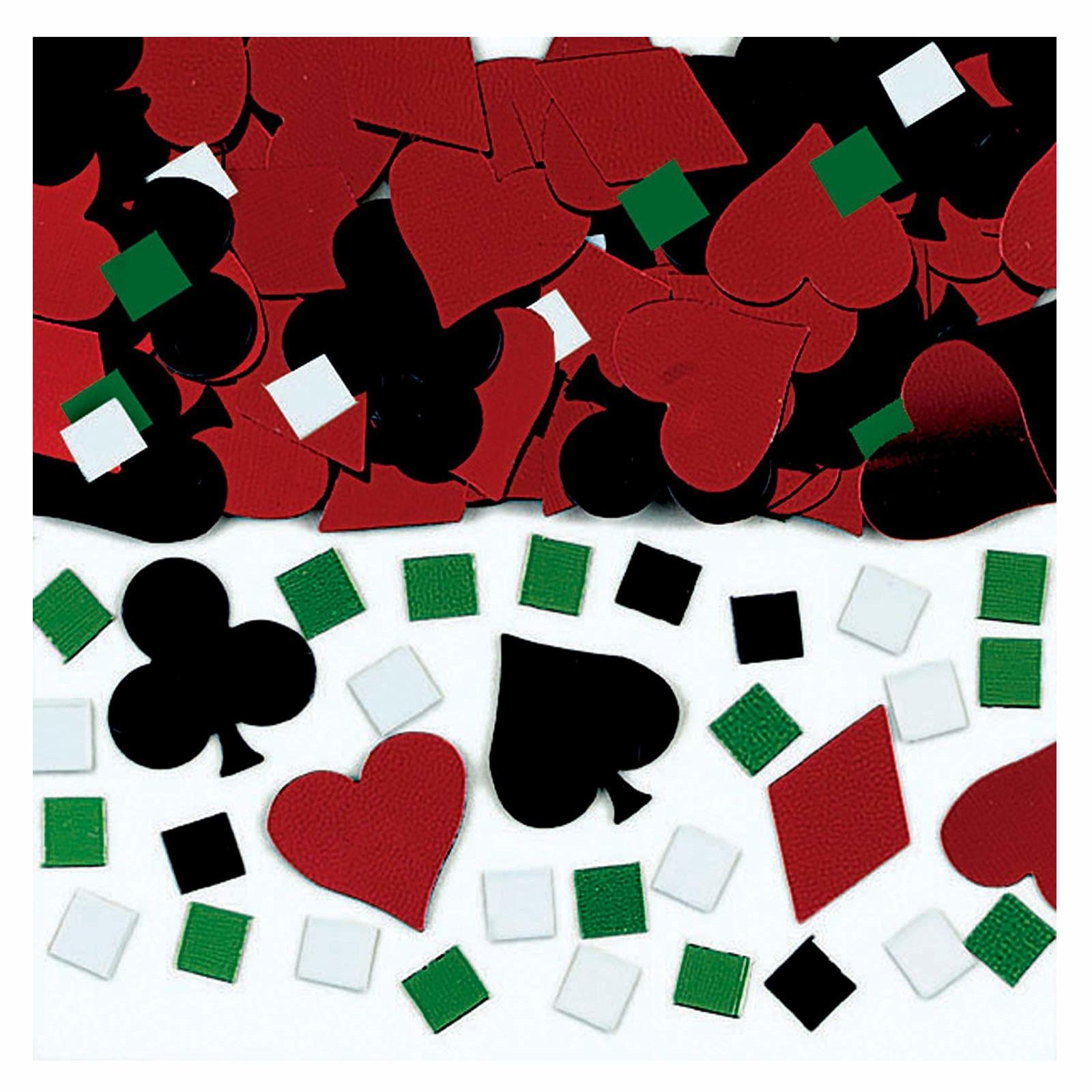 Casino Metallic Confetti 0.5oz Decorations - Party Centre