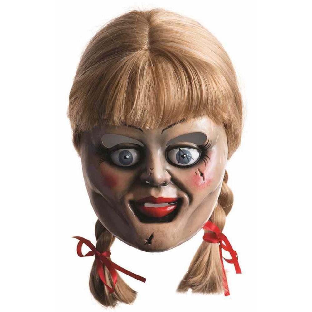 Adult Annabelle Mask And Wig Costumes & Apparel - Party Centre