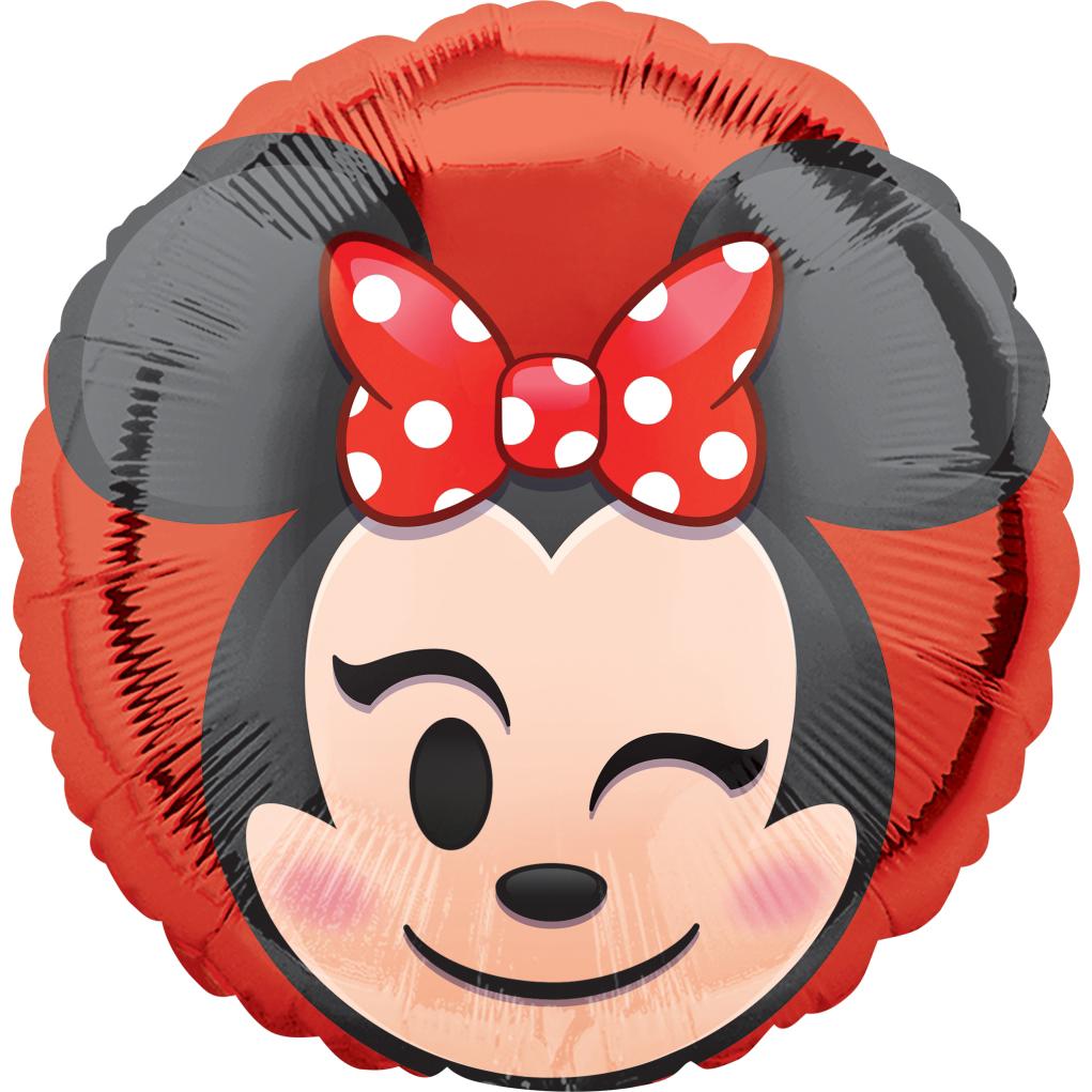 Minnie Mouse Emoji Foil Balloon 45cm Balloons & Streamers - Party Centre
