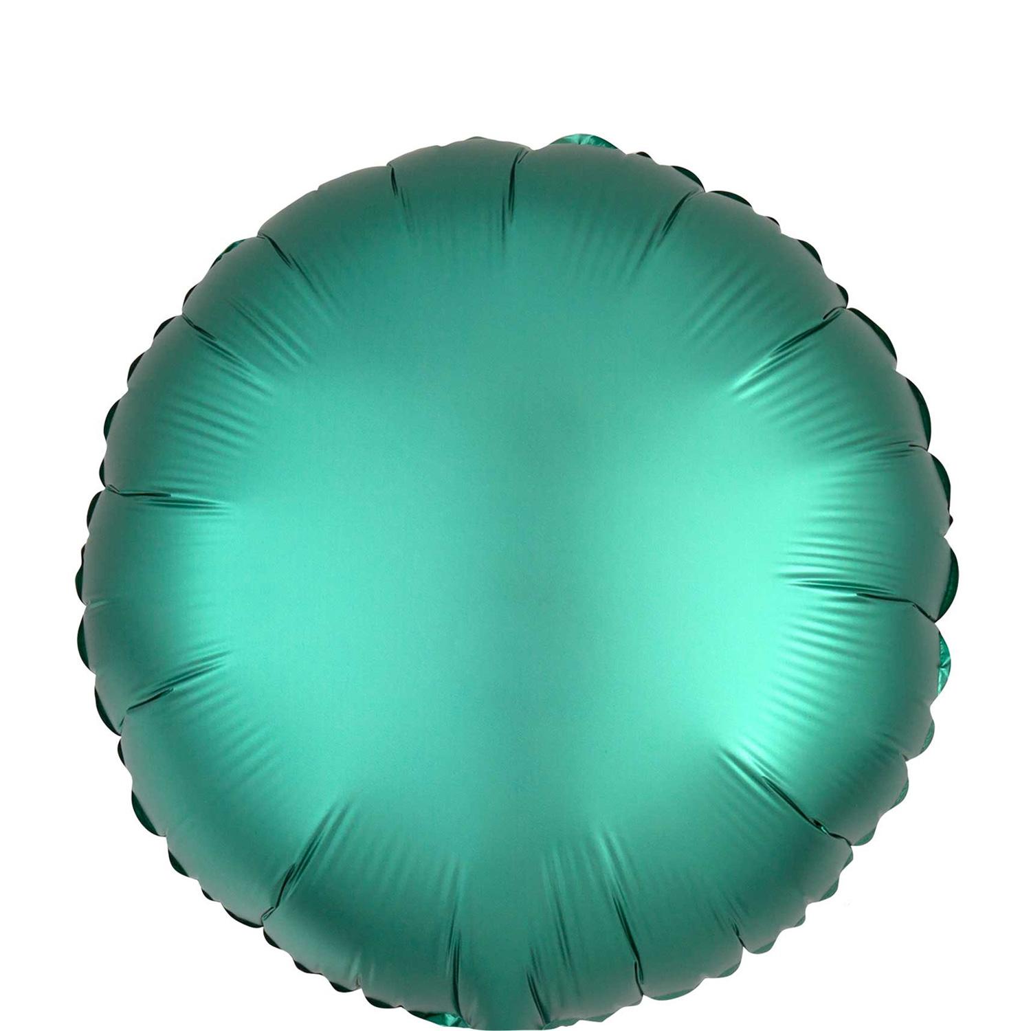 Satin Luxe Jade Round Foil Balloon 45cm Balloons & Streamers - Party Centre