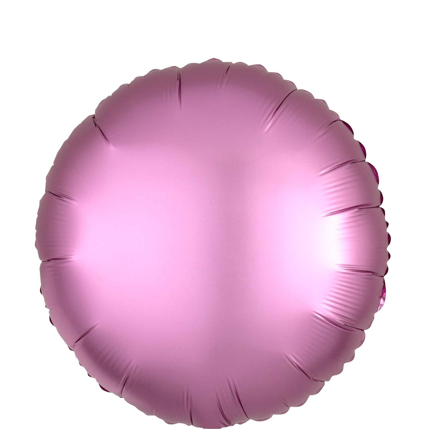 Satin Luxe Flamingo Round Foil Balloon 45cm Balloons & Streamers - Party Centre