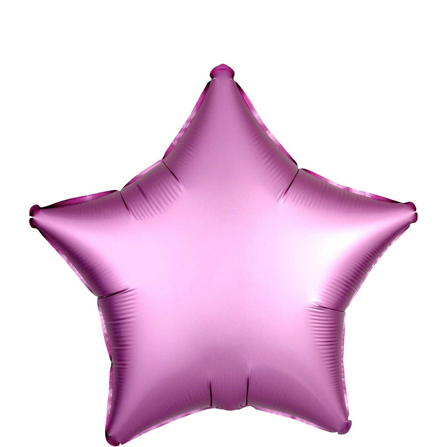 Satin Luxe Flamingo Star Foil Balloon 45cm Balloons & Streamers - Party Centre
