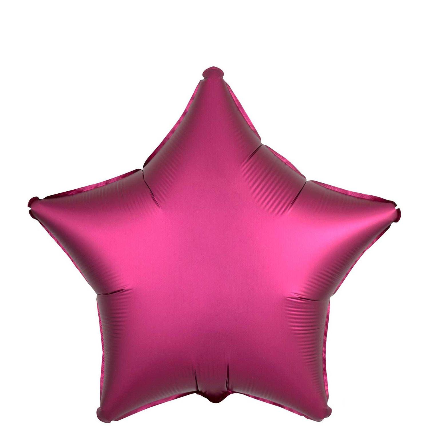 Satin Luxe Pomogranate Star Foil Balloon 45cm Balloons & Streamers - Party Centre