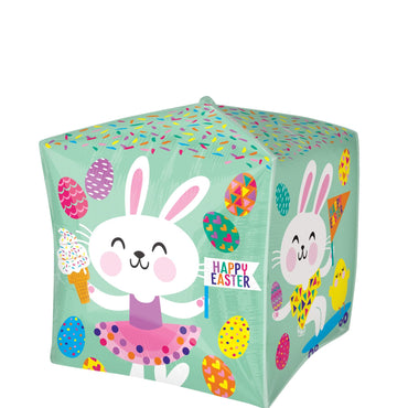 Busy Bunnies Cubez UltraShape Balloon 38cm Balloons & Streamers - Party Centre