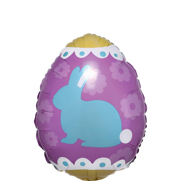 Yellow and Blue Bunnies Junior Shape Balloon 40x30cm Balloons & Streamers - Party Centre