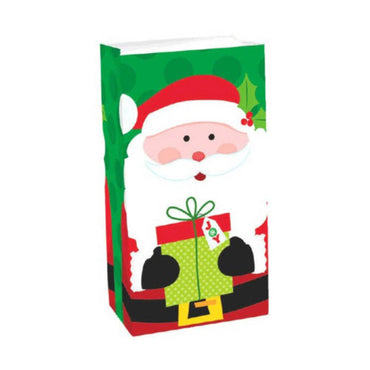 Santa Paper Treat Sack Favours - Party Centre