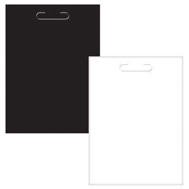 Black & White Plastic Loot Bags  15in x 11in, 8pcs Favours - Party Centre