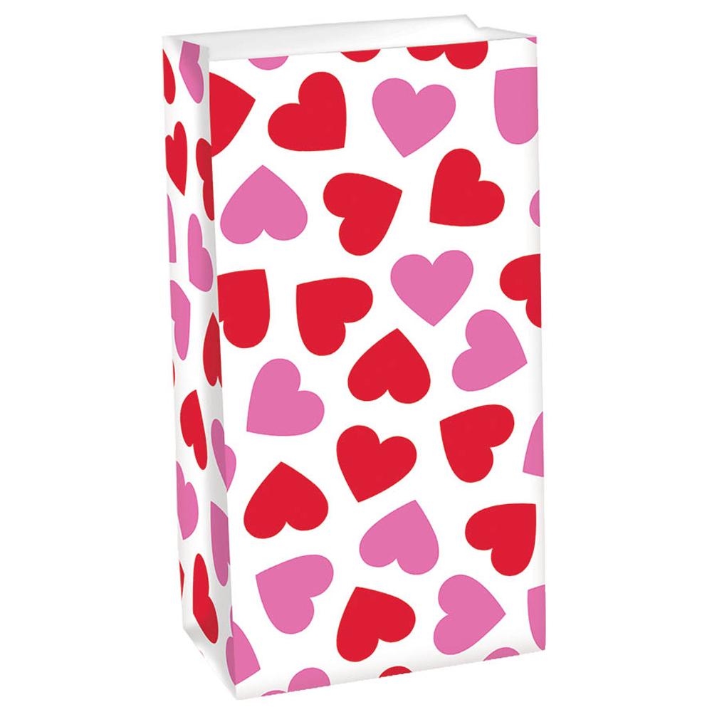 Valentines Treat Bags 12pcs Favours - Party Centre