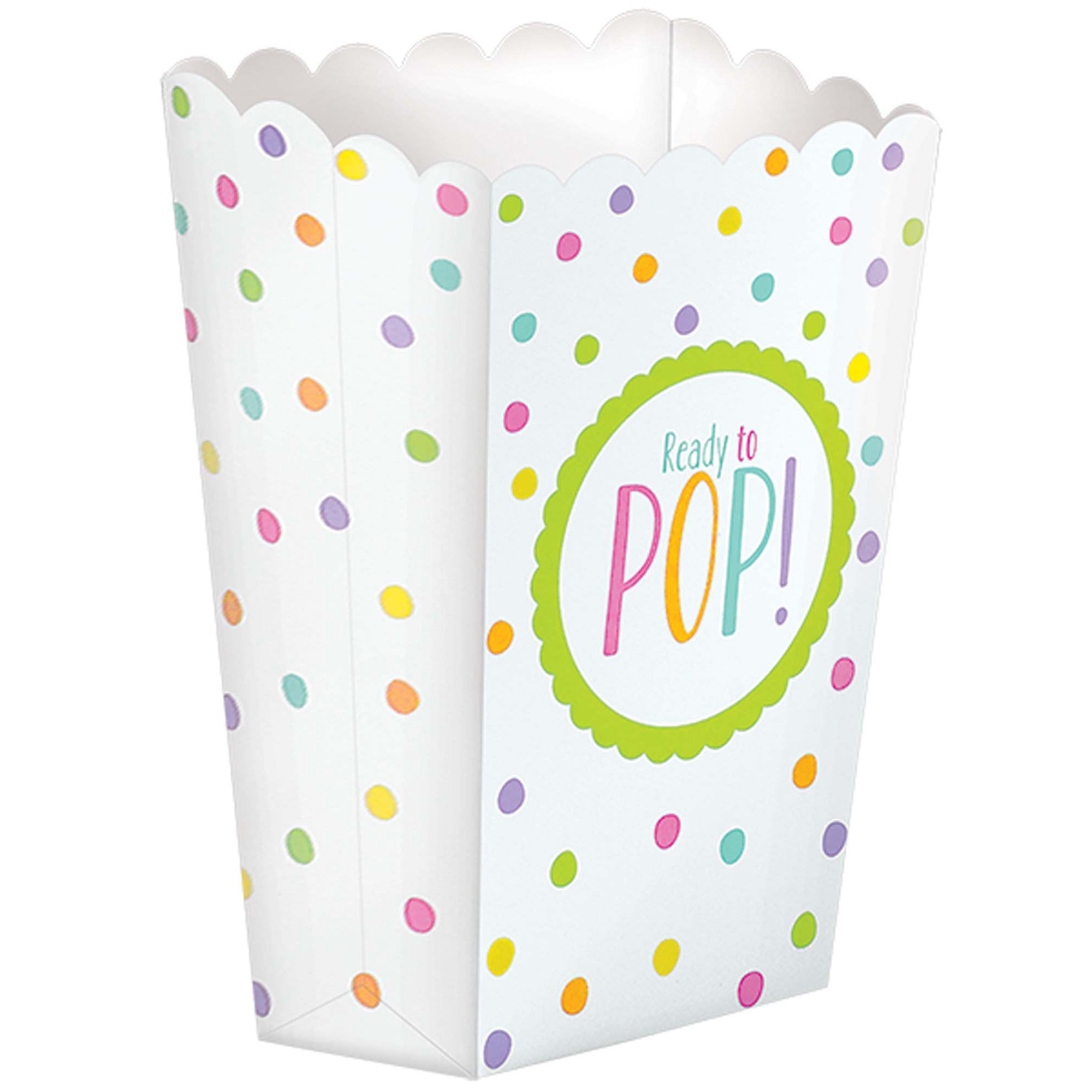 Baby Shower Neutral Paper Popcorn Boxes 20pcs