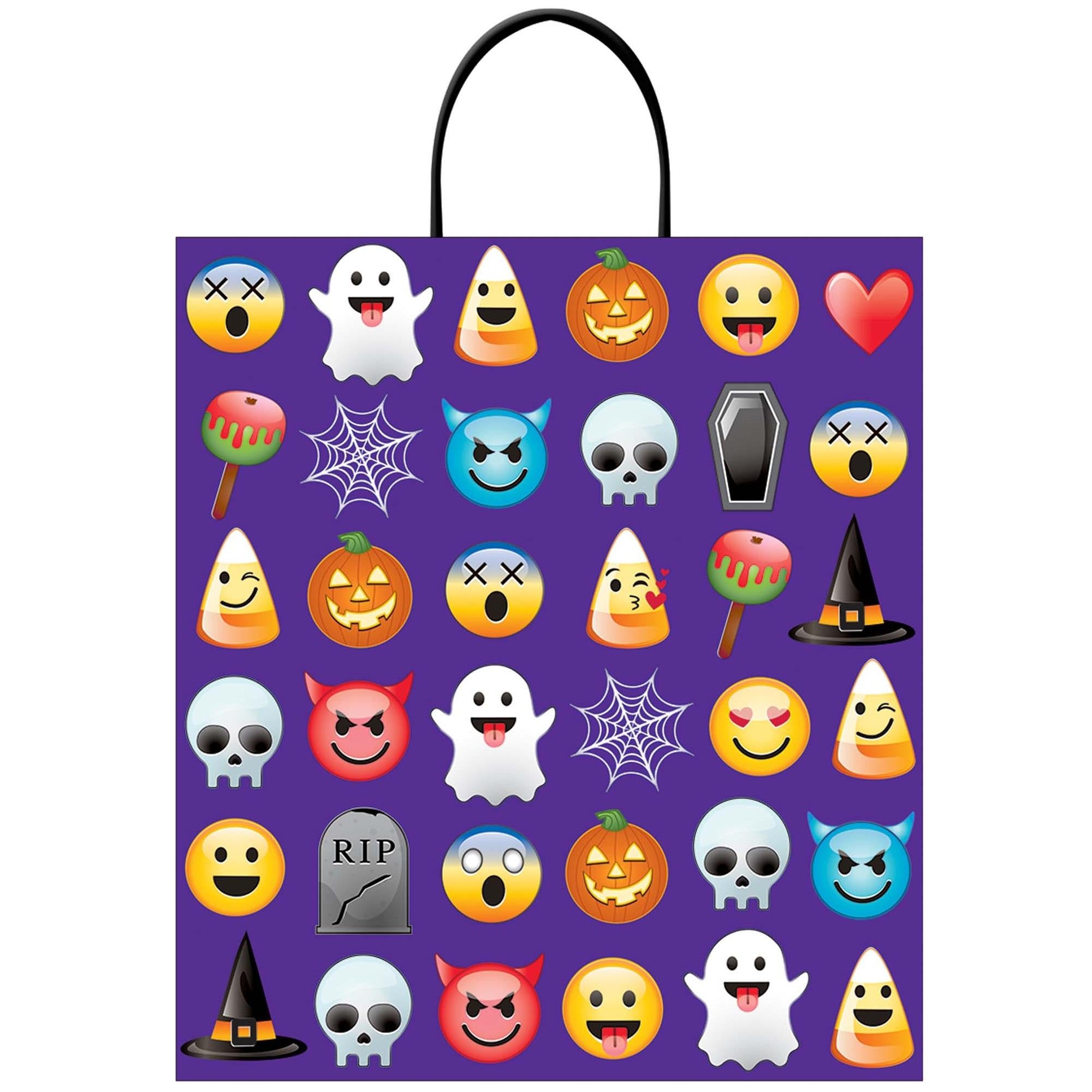 Halloween Emoji Deluxe Plastic Loot Bag Favours - Party Centre