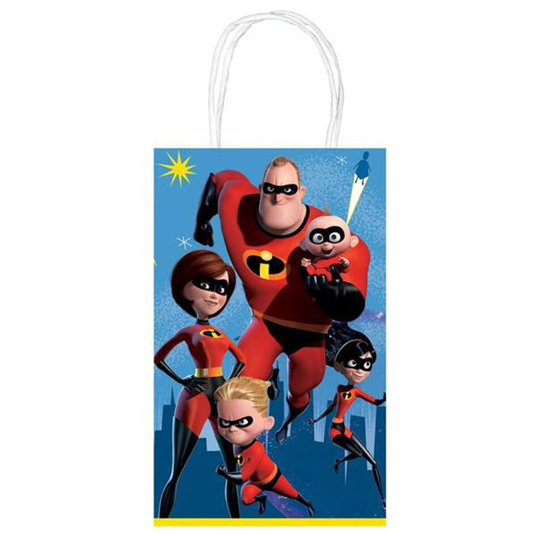 Disney Pixar Incredibles 2 Printed Paper Kraft Bag 8pcs