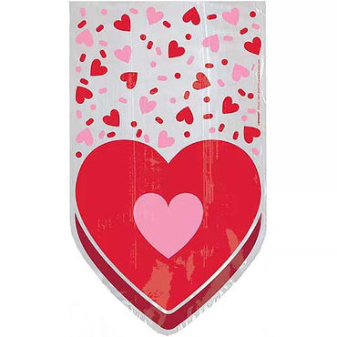 Valentines Cello Bags Large 20pcs