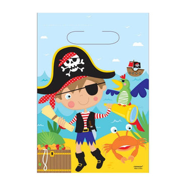 Little Pirate Loot Bags 8pcs Favours - Party Centre