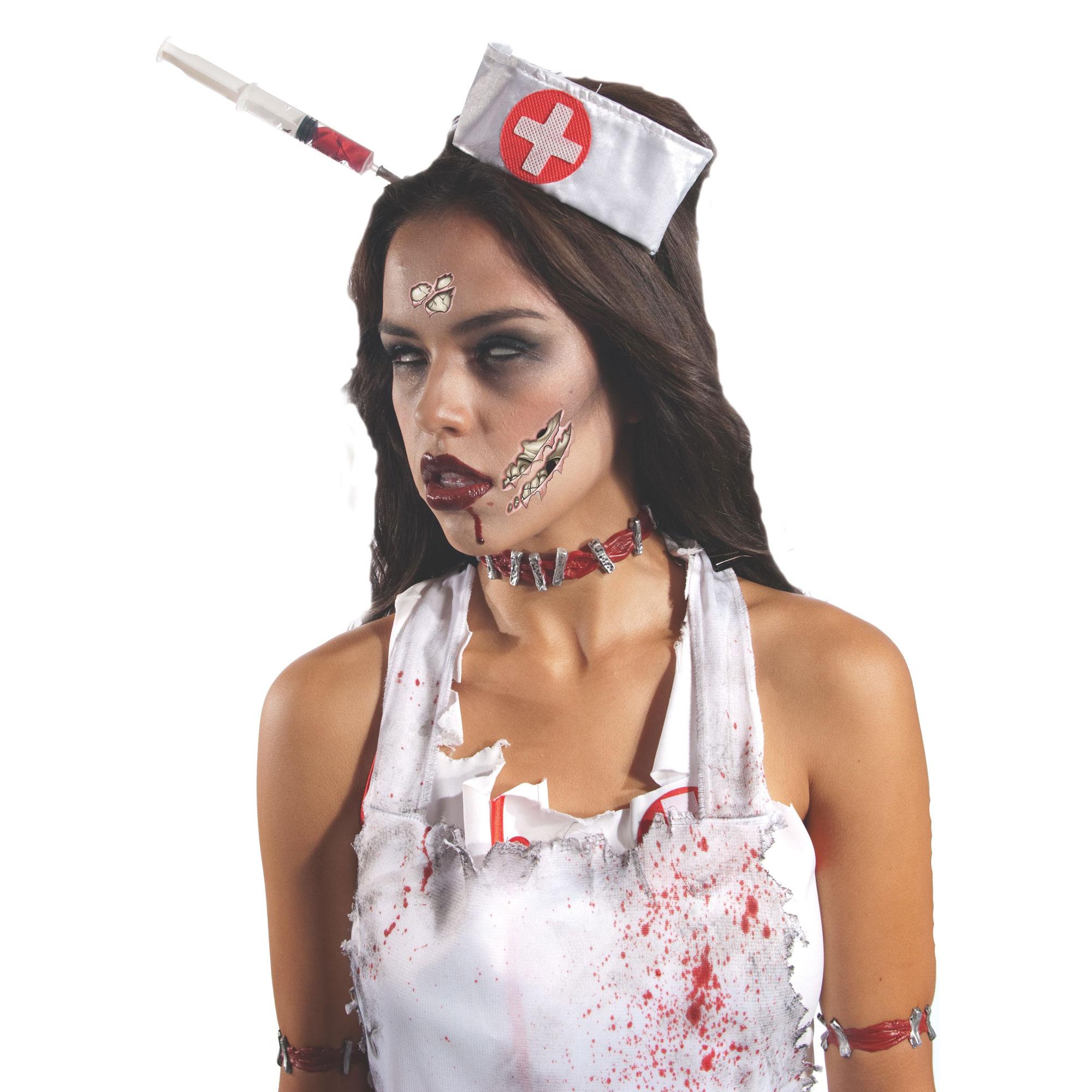 Zombie Skull Tattoo Costumes & Apparel - Party Centre