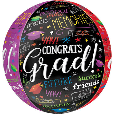 Graduation Memories Orbz Balloon 38x40cm Balloons & Streamers - Party Centre