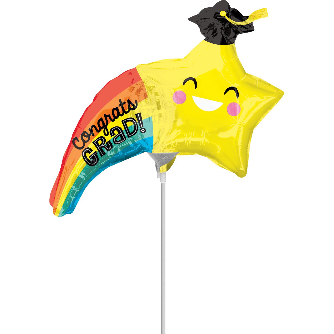 Graduation Shooting Star Mini Shape Balloon Balloons & Streamers - Party Centre
