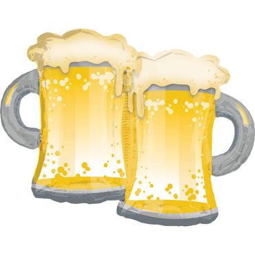 Happy Father's Day Beer Mug SuperShape Balloon 81x63cm Balloons & Streamers - Party Centre