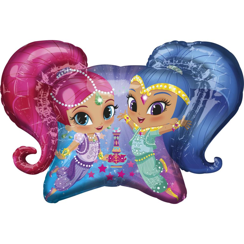 Shimmer and Shine SuperShape Balloon 78x55cm Balloons & Streamers - Party Centre
