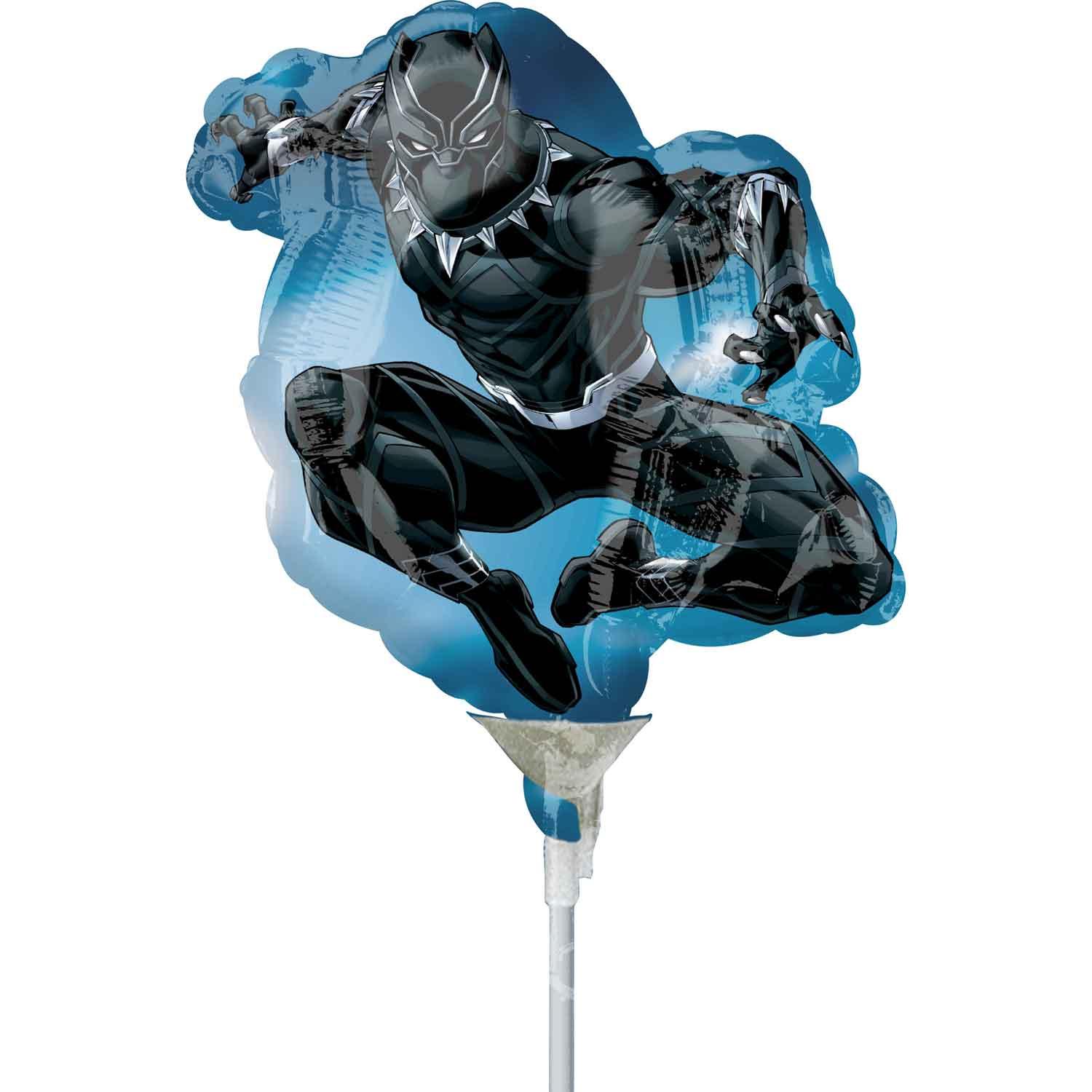 Black Panther Mini Shape Foil Balloon Balloons & Streamers - Party Centre