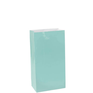 Robins Egg Blue Paper Bags 10in, 12pcs Favours - Party Centre
