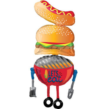 Summer BBQ Giant Multi-Balloon 63x157cm Balloons & Streamers - Party Centre