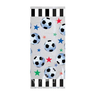 Soccer Cello Bags 11.50in, 20pcs Favours - Party Centre